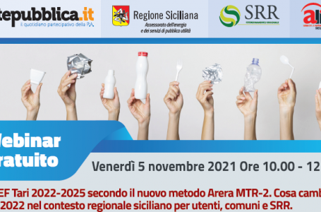 Il Metodo Arera MTR-2 applicato in Sicilia: il 5 Novembre evento organizzato da lentepubblica.it e ALI Sicilia