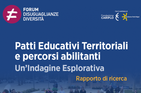 Patti Educativi Territoriali: uno strumento da rafforzare per contrastare le disuguaglianze. Presentato il rapporto di ricerca del ForumDD