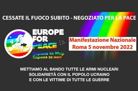 Ucraina, Matteo Ricci: “ALI aderisce a manifestazione nazionale 5 novembre”