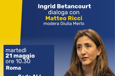 “L’Europa tra guerre e disordine mondiale”: Ingrid Betancourt dialoga con Matteo Ricci