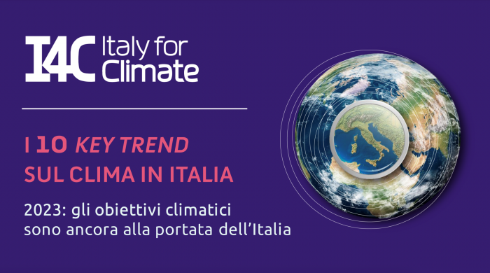 Giornata internazionale della Terra. 10 key trend sul clima: -6,5% di emissioni nel 2023 per l’Italia. Il rapporto di Italy for Climate