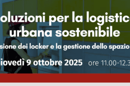 Mobilità urbana. Webinar il 9 ottobre sulle soluzioni per la logistica urbana sostenibile. Il programma e il link per iscriversi