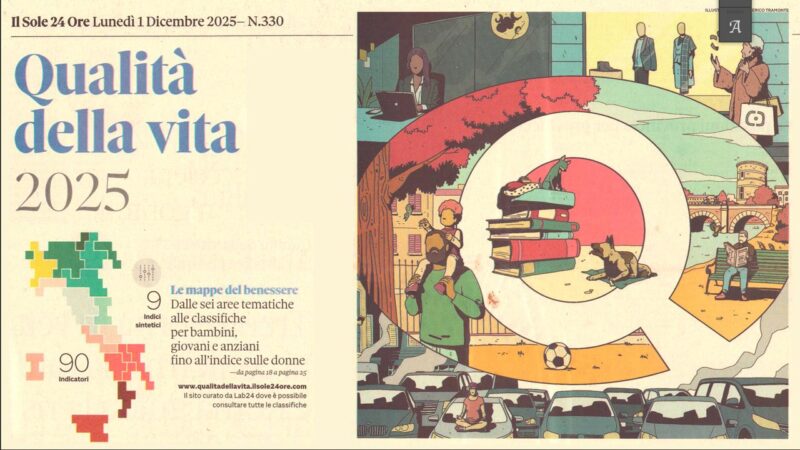 Le province italiane dove si vive meglio nel 2025. La classifica del Sole 24 Ore