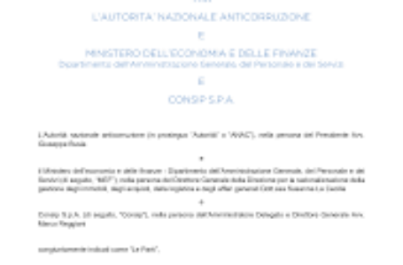 Contratti pubblici. Anac, Mef e Consip: intesa per rafforzare interoperabilità, digitalizzazione e circolarità dei dati