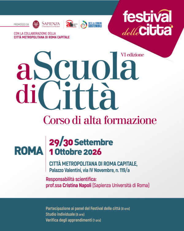 “A Scuola di Città”, ecco il programma della sesta edizione