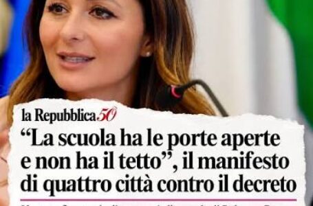 Scuole aperte, il manifesto di quattro città contro il decreto: firmato dagli assessori alla scuola di Bologna, Roma, Milano e Bergamo con l’invito ad aderire a tutti i comuni d’Italia